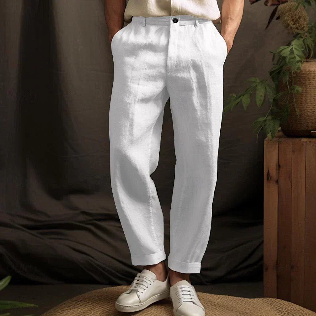 Könnyű férfi lennadrág relaxed fit – Luca