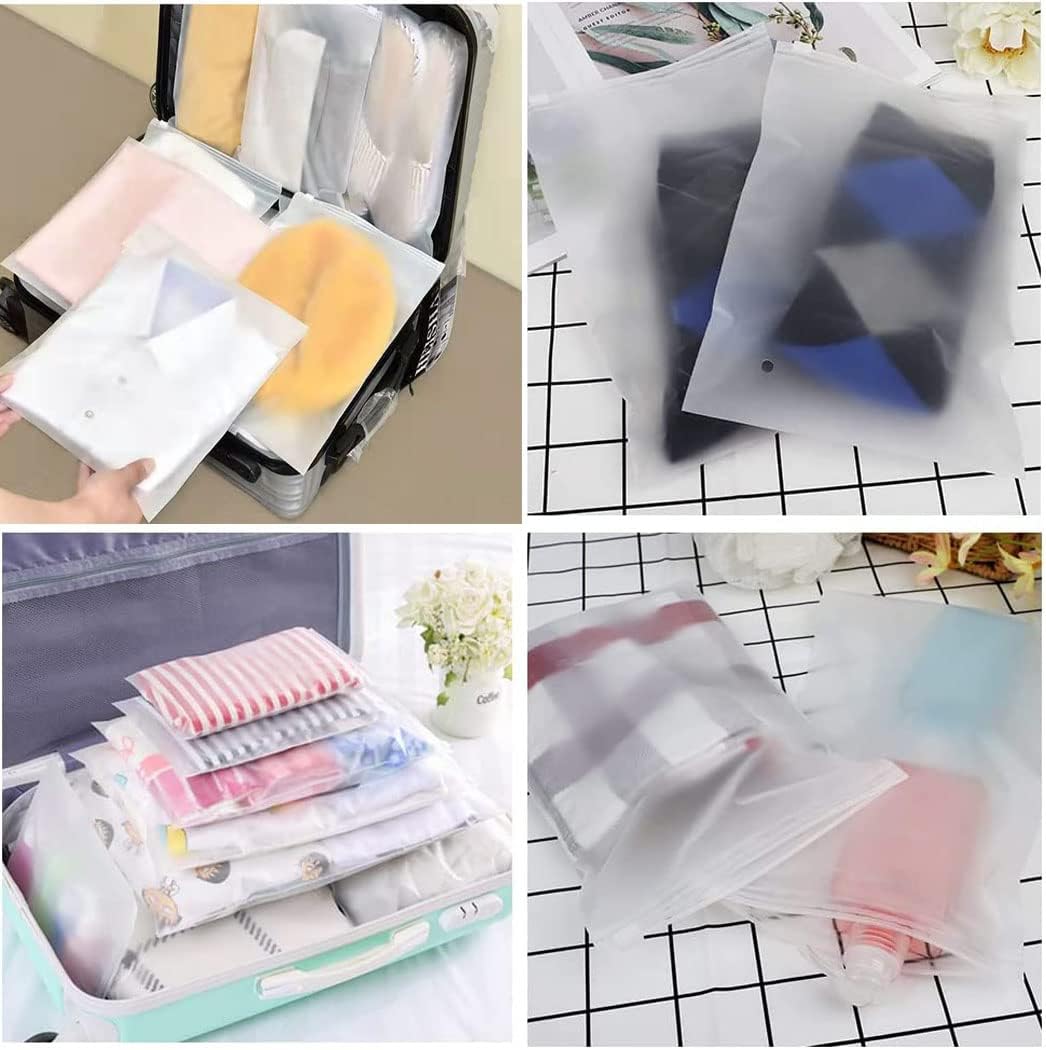 Újra zárható homályos cipzáras tasakok – 40 db-os ruhatároló ujjak szellőző lyukkal (Vásárolj 1-et, és 1-et ingyen kapsz)