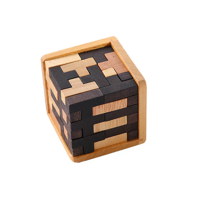 3D Fa Wooden Brain Teaser - PuzzleMaster