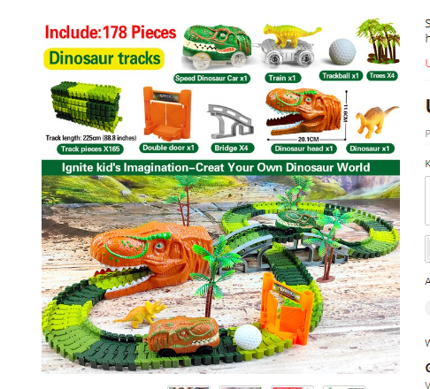 Vonatpálya Játékcsomag – DinoTrack