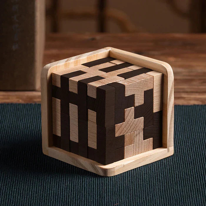 3D Fa Wooden Brain Teaser - PuzzleMaster