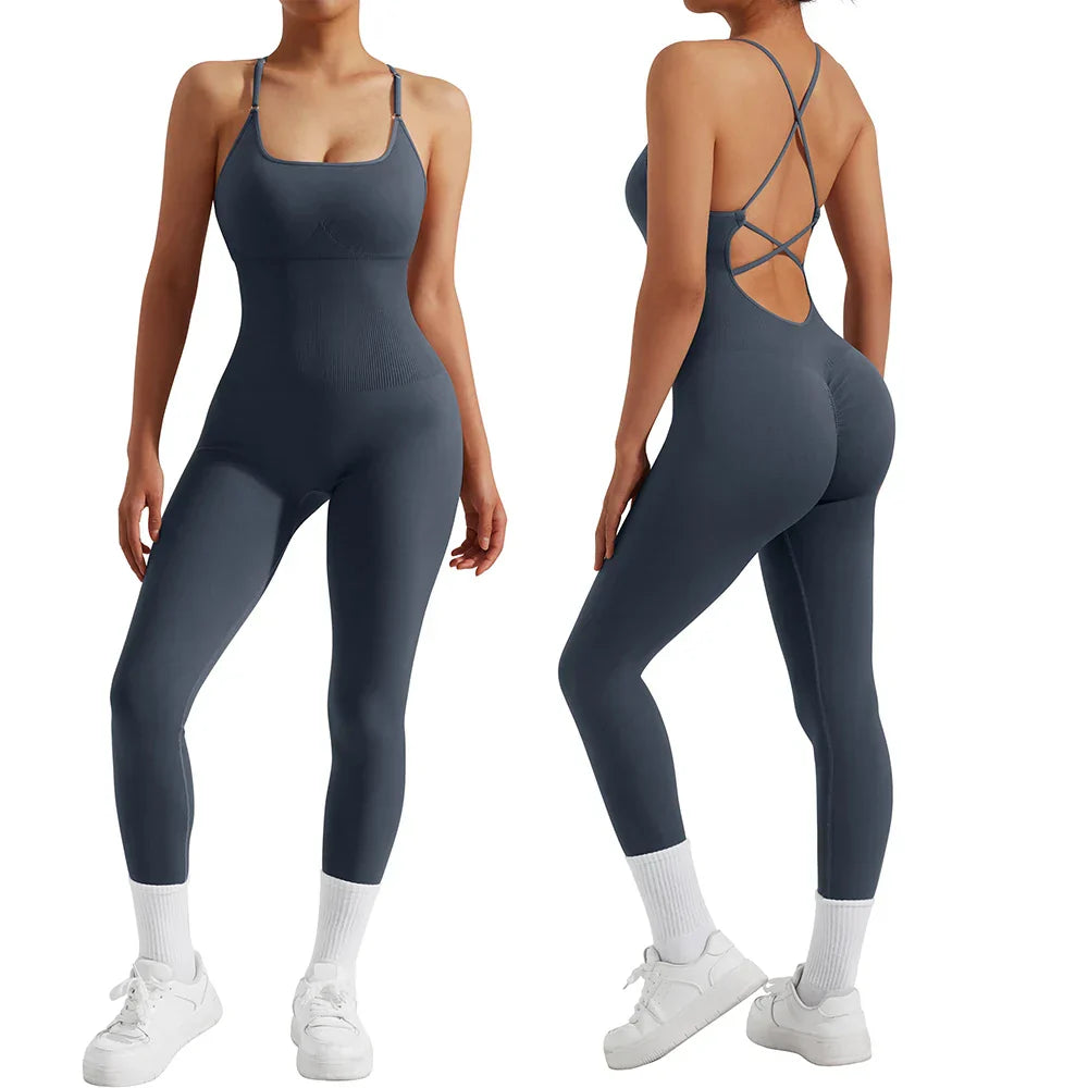 Minden évszakra való női fitness jumpsuit - Nova