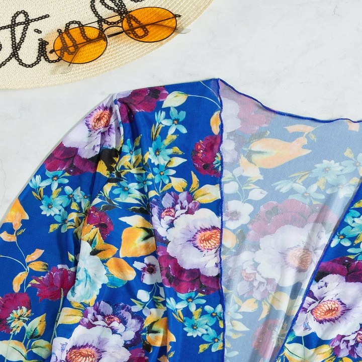 3 részes kék bikini szett kedvező fazonnal – Marisse