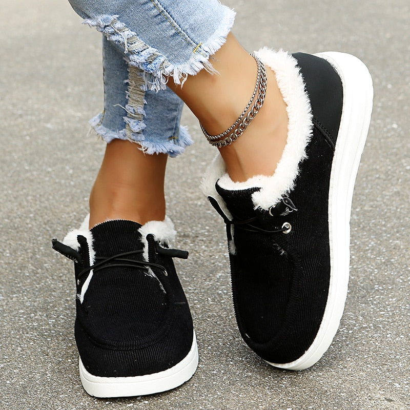 Női Slip-On téli cipők prémes béléssel – Maren