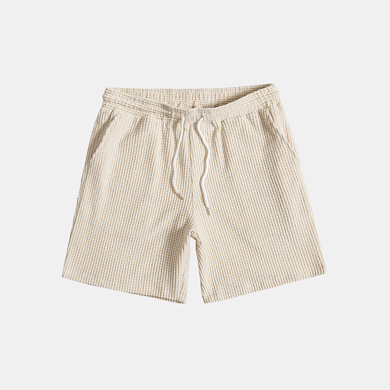 Nyári Férfi Pihenőszett Waffle Mintával – Lenn