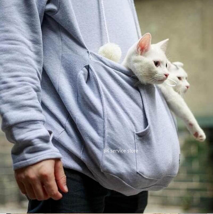 Kényelmes kapucnis pulóver macskazsebbel - CozyPurr