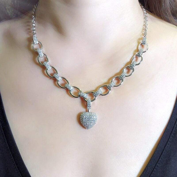 Stílusos Zirkónia Ékszerszett - Elisette