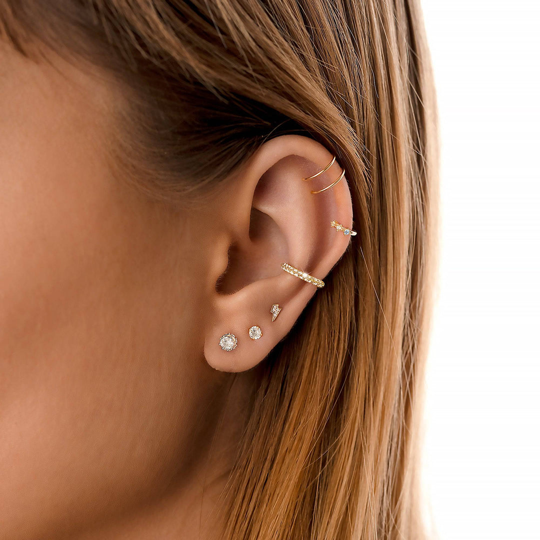 Stílusos Korona Fülbevalók - Elina