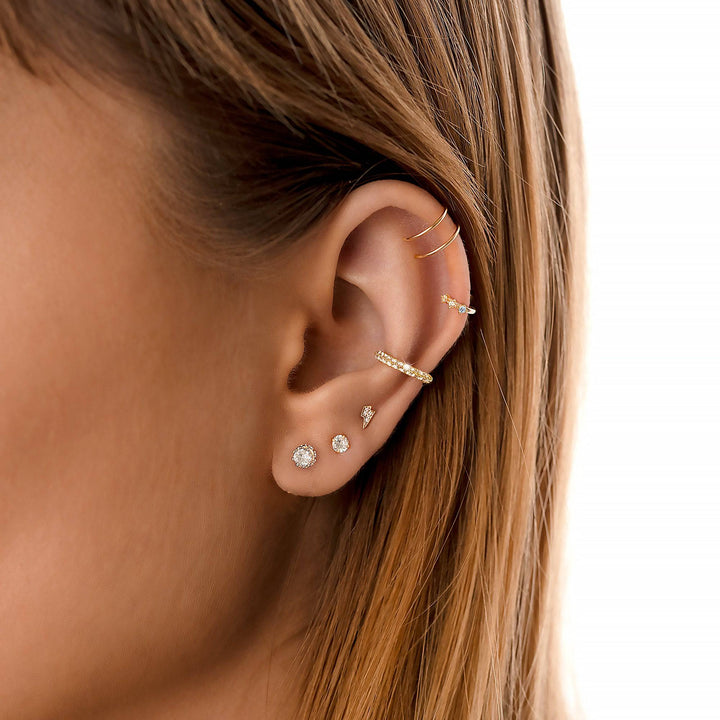 Stílusos Korona Fülbevalók - Elina