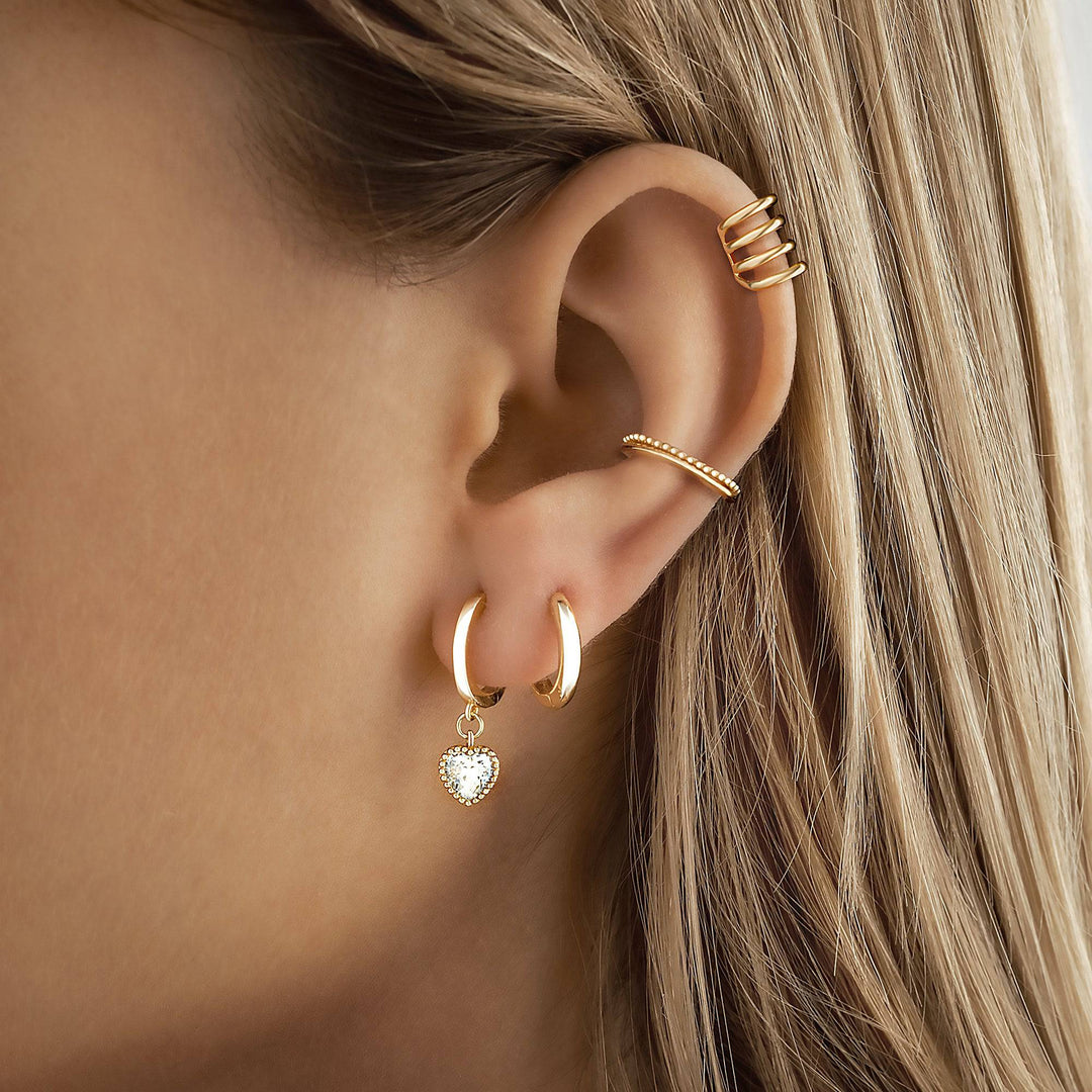 Kristály Szív fülbevalók - Celina