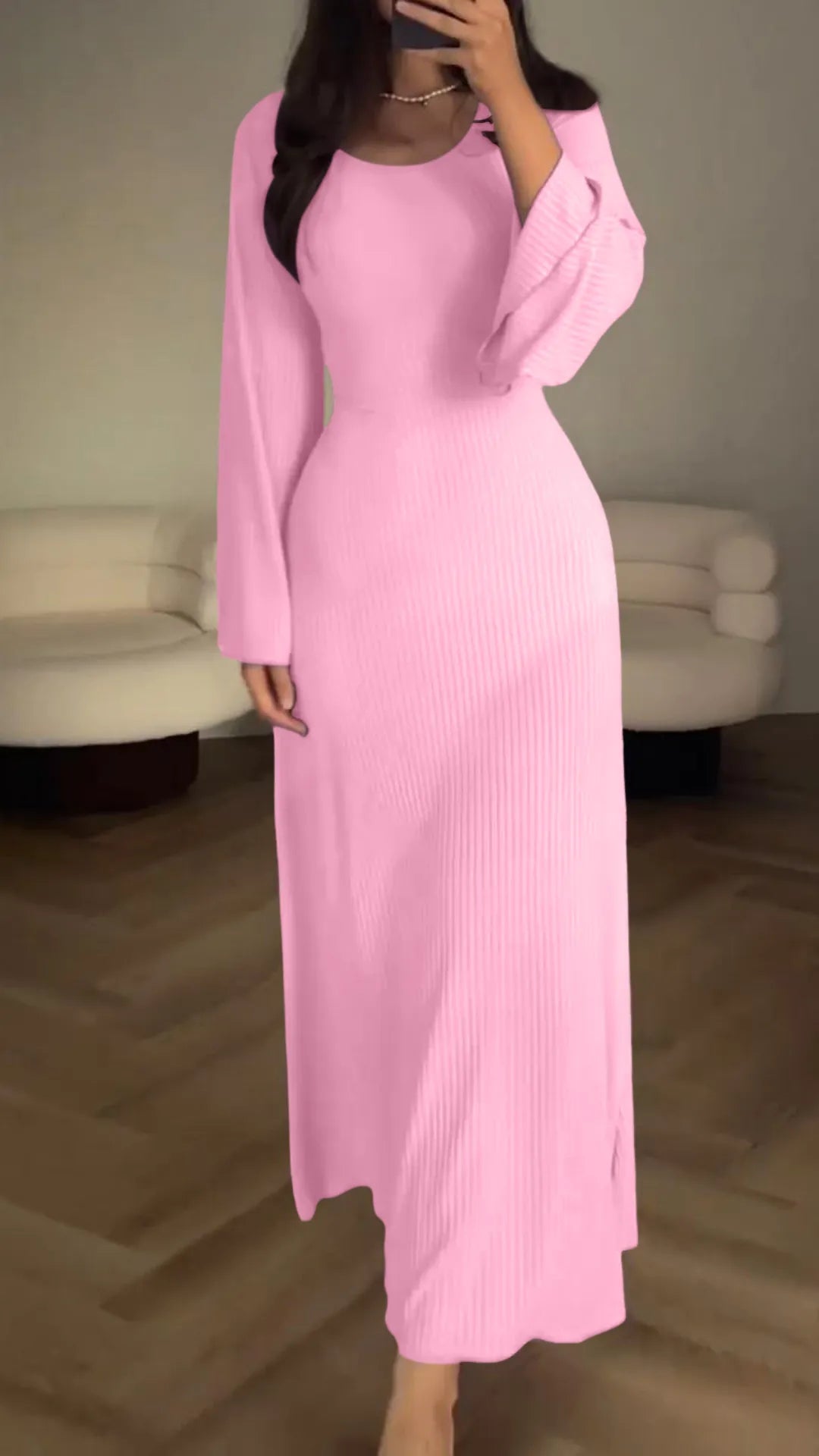 Elegáns Bodycon maxiruha fűzéssel – Valencia
