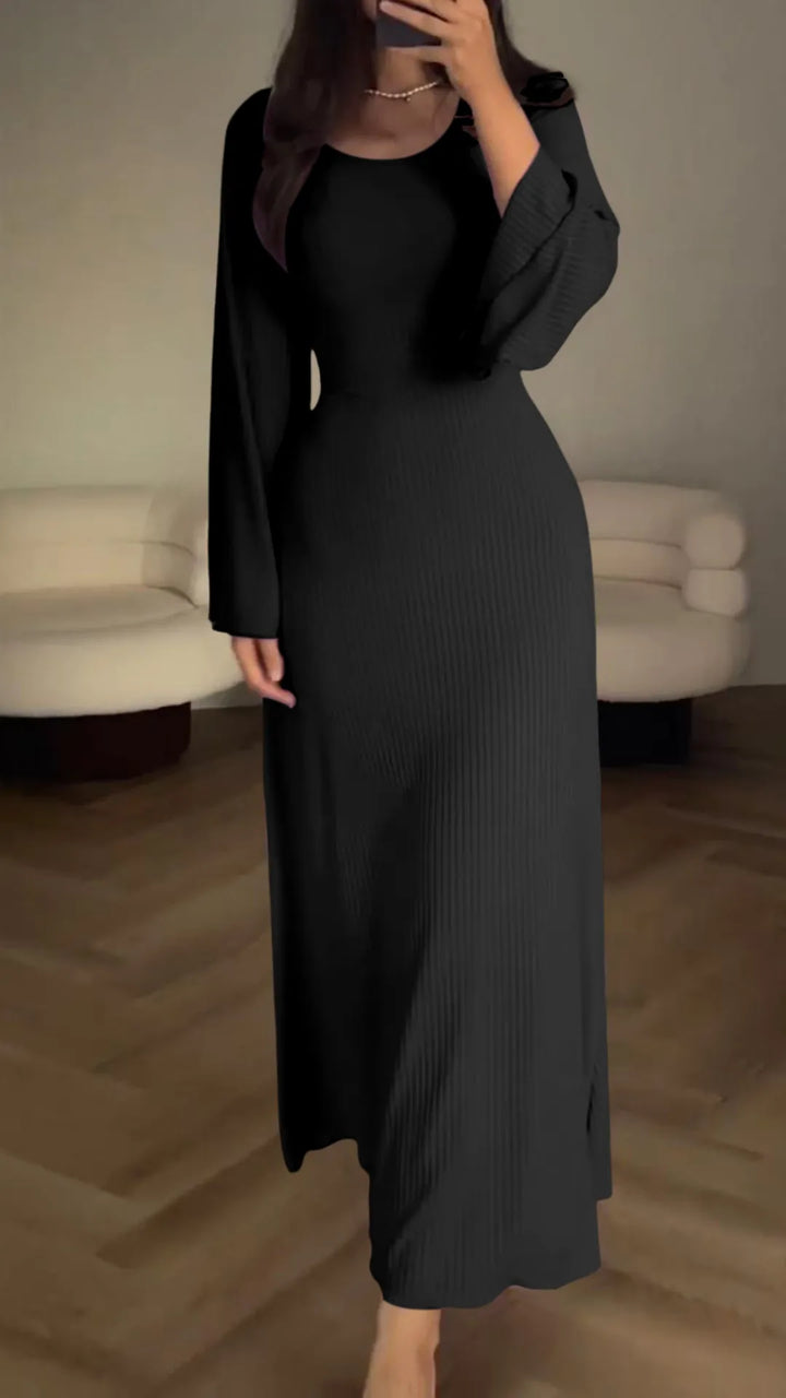 Elegáns Bodycon maxiruha fűzéssel – Valencia