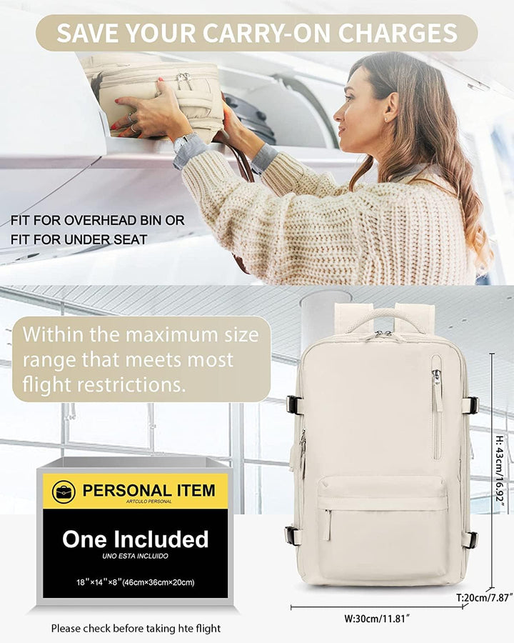 40L Vízálló Utazó Hátizsák Cipőtartóval és USB Porttal – 14” Laptop Méretű