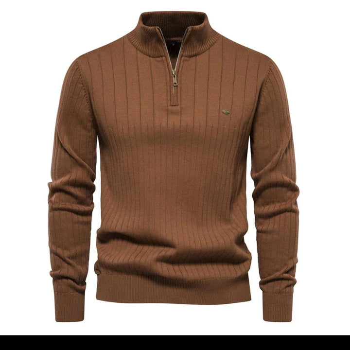 Férfi Őszi Pulóver Cipzárral – Daan
