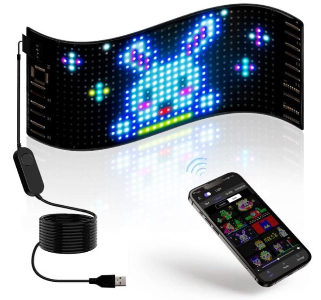 Állítható LED Autós Kijelző - GlowSign