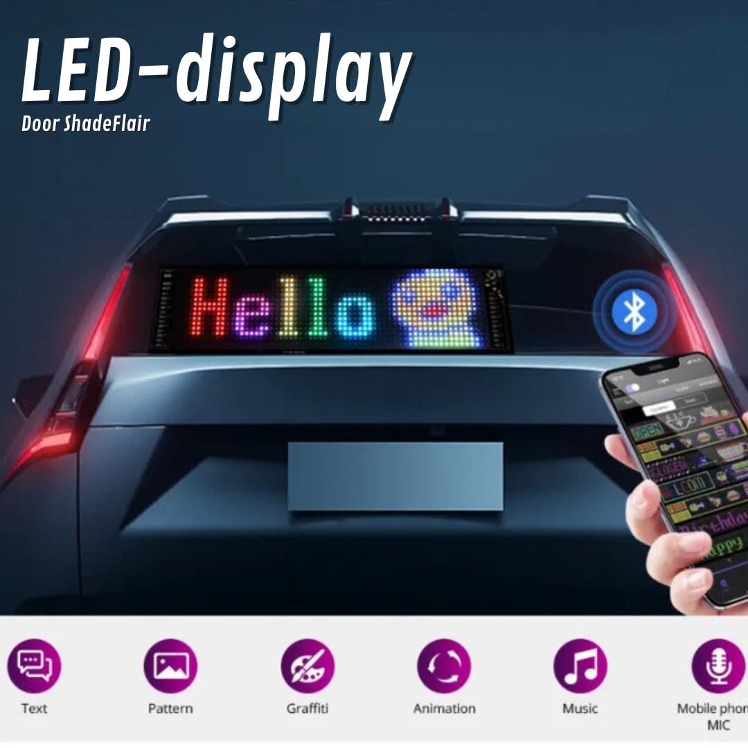 Állítható LED Autós Kijelző - GlowSign