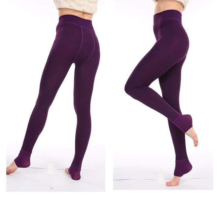 Téli fleece-el bélelt leggings - Elsa
