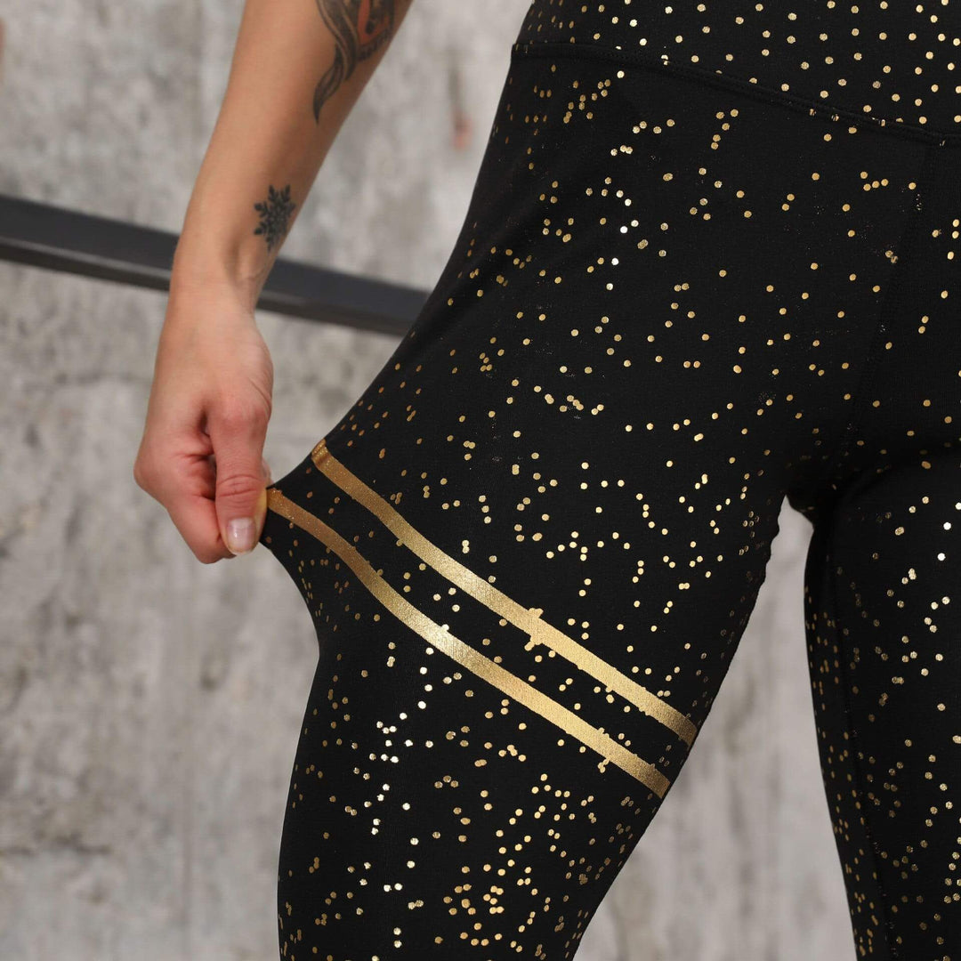 Magas derekú sport leggings - Lila