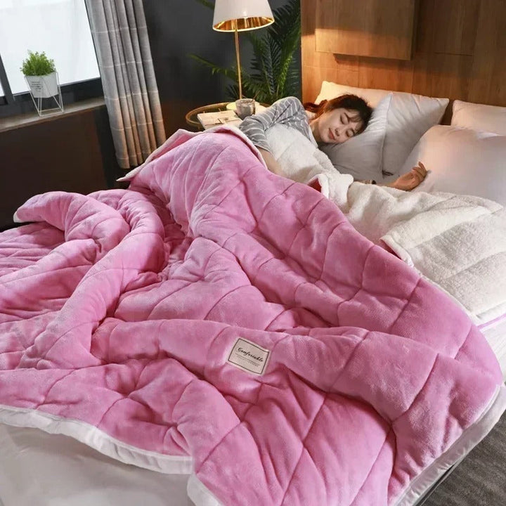 Meleg flanel korall fleece takaró őszre és télre – CosyBlanket