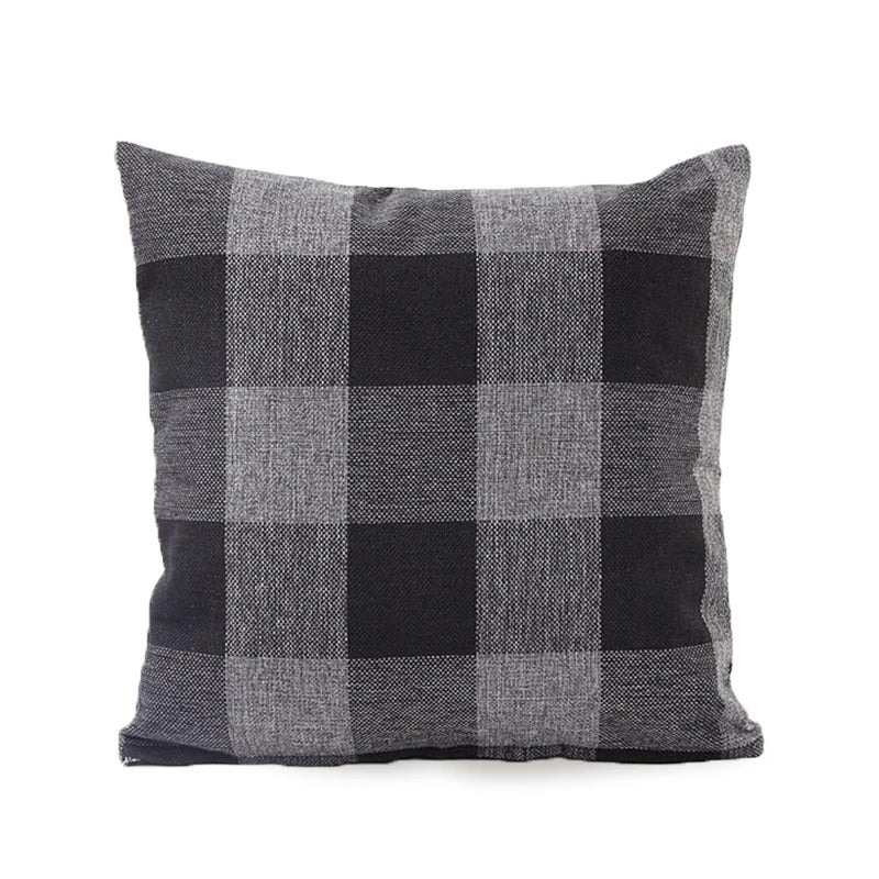 Kényelmes Kockás párnahuzat vidéki stílusban – Autumn Plaid (1+1 INGYEN)