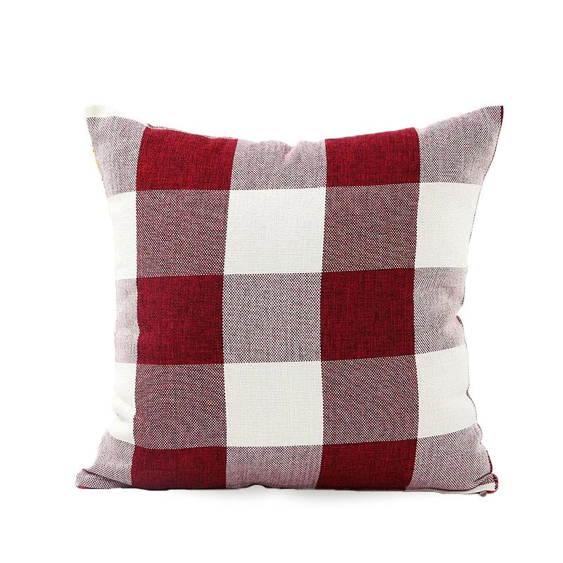 Kényelmes Kockás párnahuzat vidéki stílusban – Autumn Plaid (1+1 INGYEN)