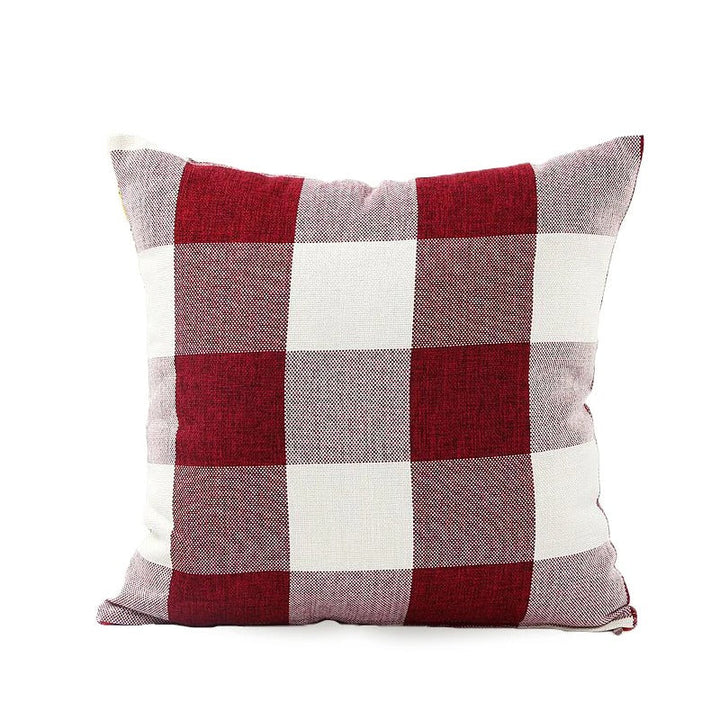 Kényelmes Kockás párnahuzat vidéki stílusban – Autumn Plaid (1+1 INGYEN)