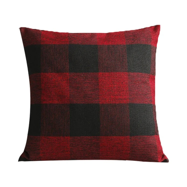 Kényelmes Kockás párnahuzat vidéki stílusban – Autumn Plaid (1+1 INGYEN)