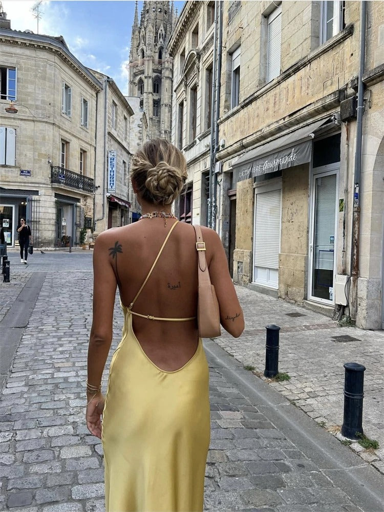Elegáns sárga nyári ruha – Juliette