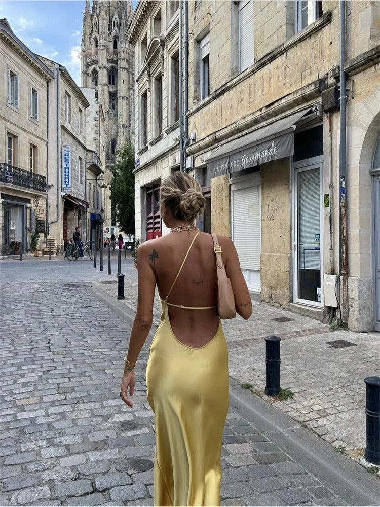 Elegáns sárga nyári ruha – Juliette