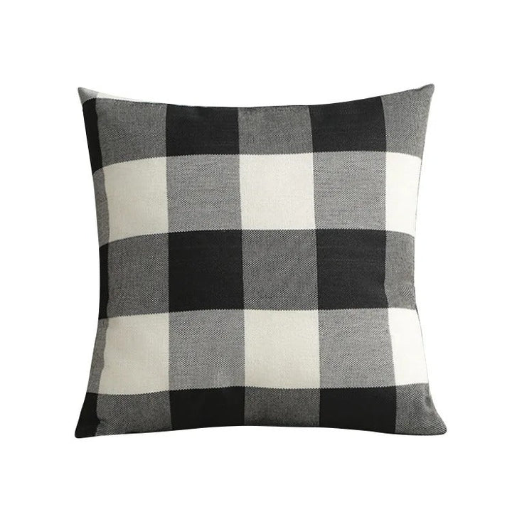 Kényelmes Kockás párnahuzat vidéki stílusban – Autumn Plaid (1+1 INGYEN)