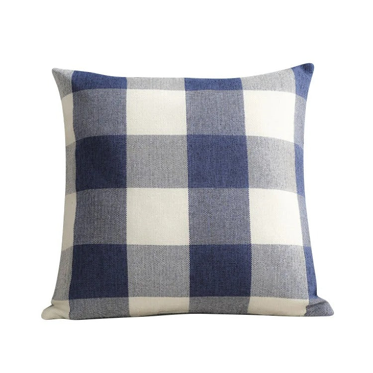 Kényelmes Kockás párnahuzat vidéki stílusban – Autumn Plaid (1+1 INGYEN)