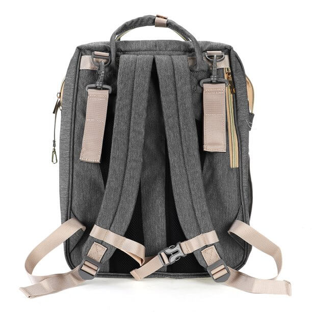 Átalakítható Baba Pelenkázó Hátizsák Hajtogatható Kiságyal – Vízálló, Többzsebős Dizájn