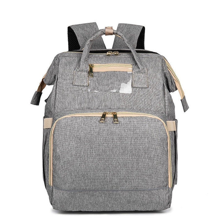 Átalakítható Baba Pelenkázó Hátizsák Hajtogatható Kiságyal – Vízálló, Többzsebős Dizájn