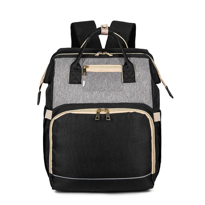 Átalakítható Baba Pelenkázó Hátizsák Hajtogatható Kiságyal – Vízálló, Többzsebős Dizájn