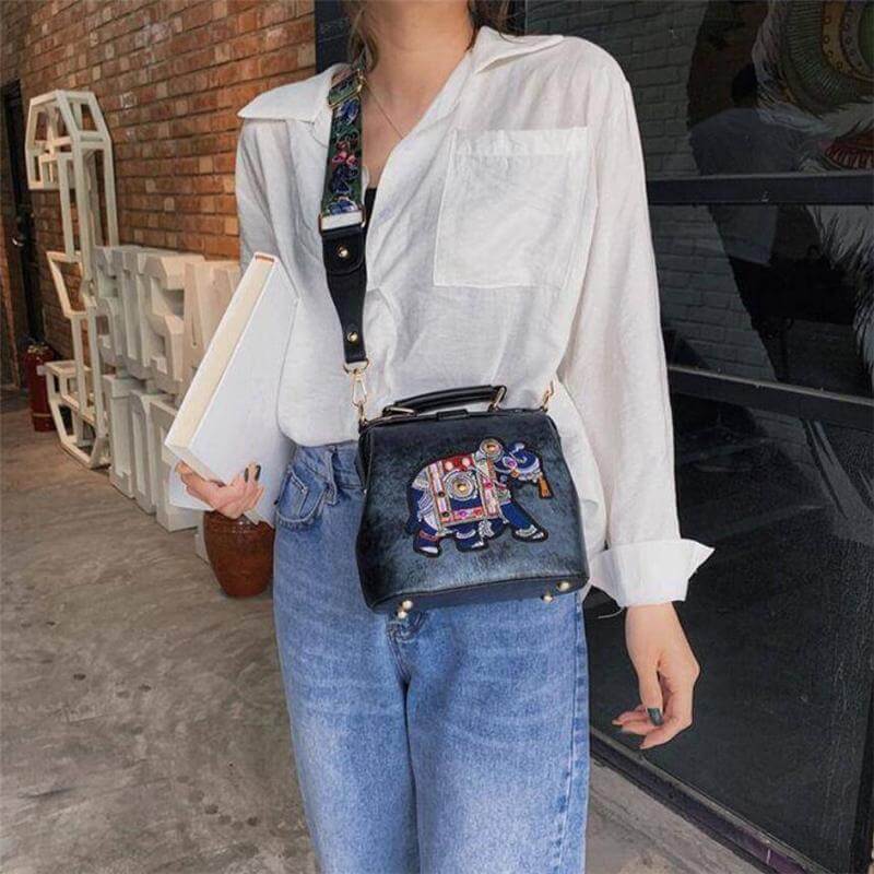 Hímzett Mandala Válltáska – Könnyű, Többfunkciós Bohém Dizájn