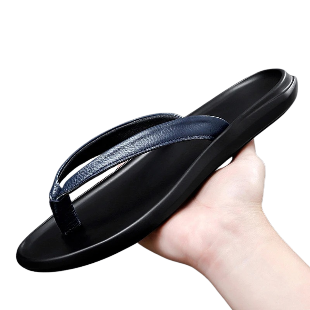 Csúszásmentes és stílusos férfi bőrpapucs a nyárra – Dario