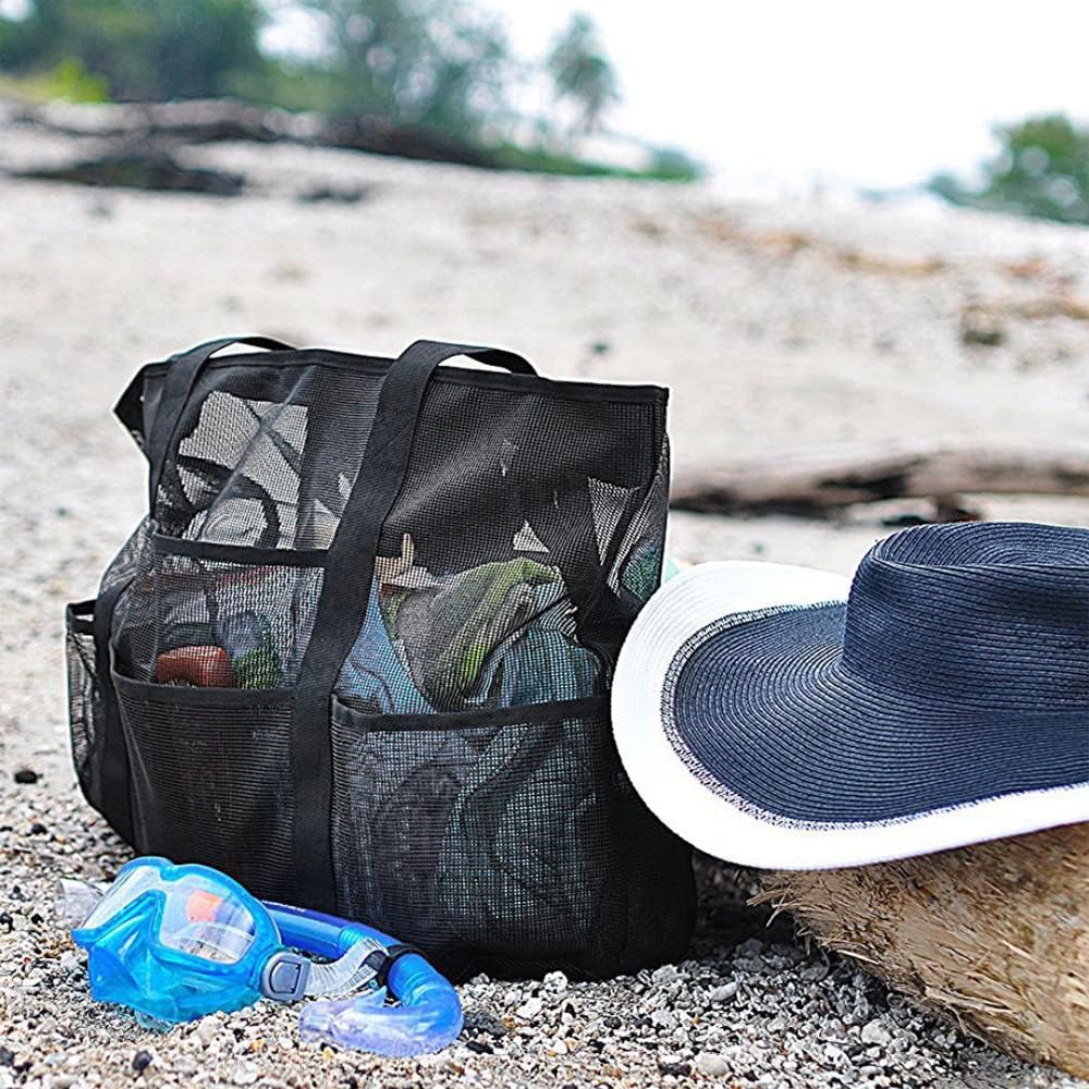 Hajtható Háló Strandtáska 9 Zsebbe a Családi Napokhoz