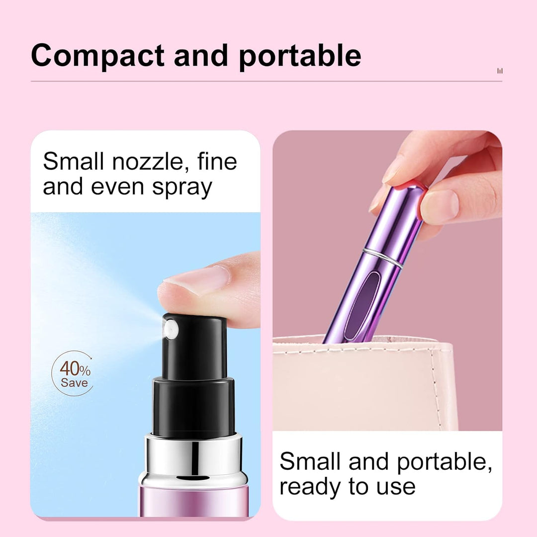 1+1 INGYEN – Mini Utántölthető Parfüm Aeroszol Palackok (5ml, 4 Darab)
