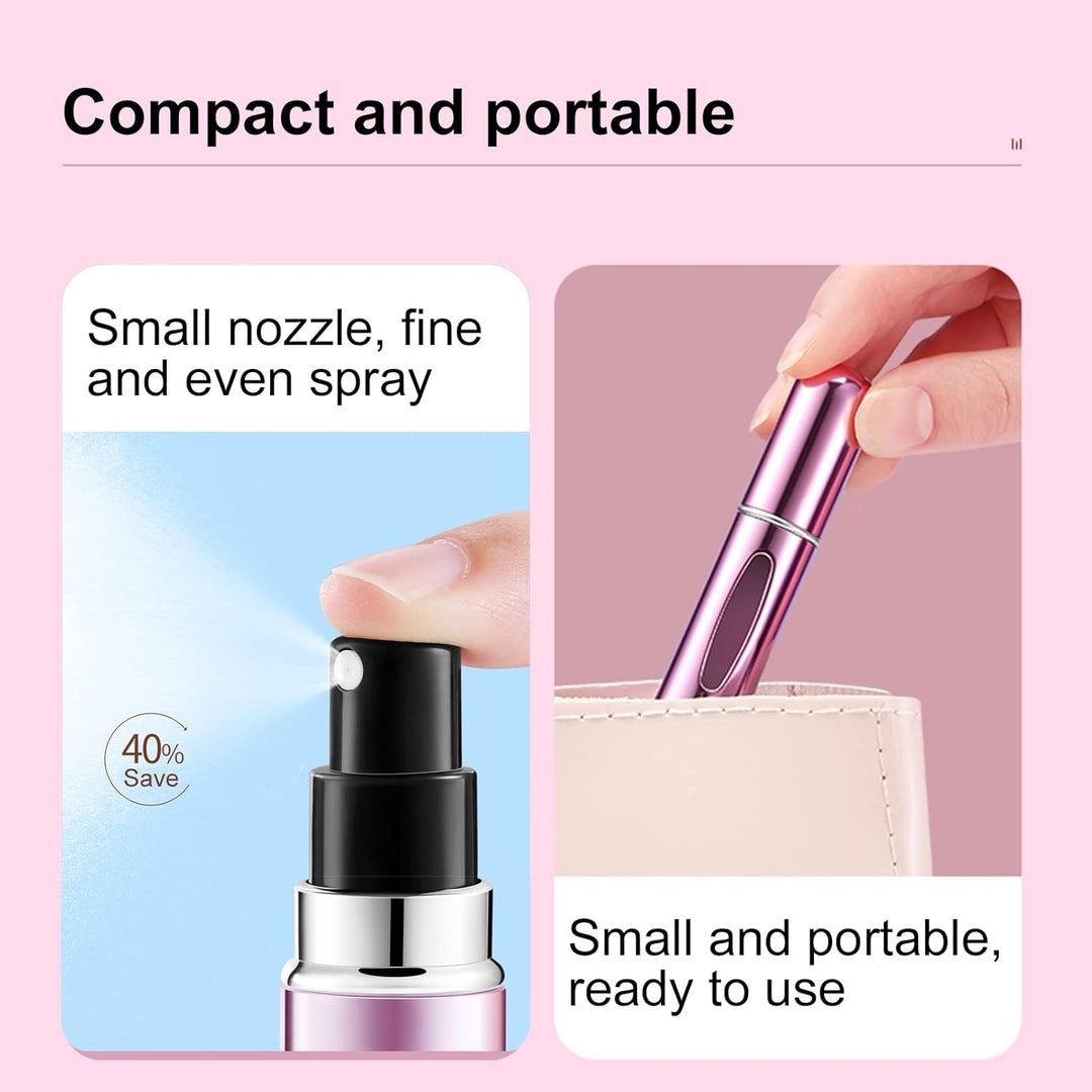 1+1 INGYEN – Mini Utántölthető Parfüm Aeroszol Palackok (5ml, 4 Darab)