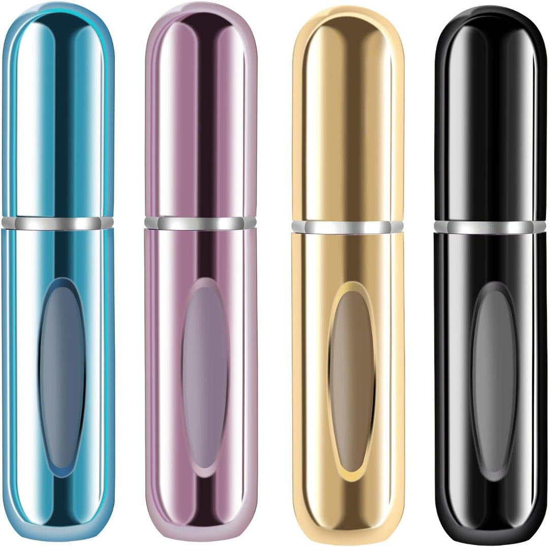 1+1 INGYEN – Mini Utántölthető Parfüm Aeroszol Palackok (5ml, 4 Darab)