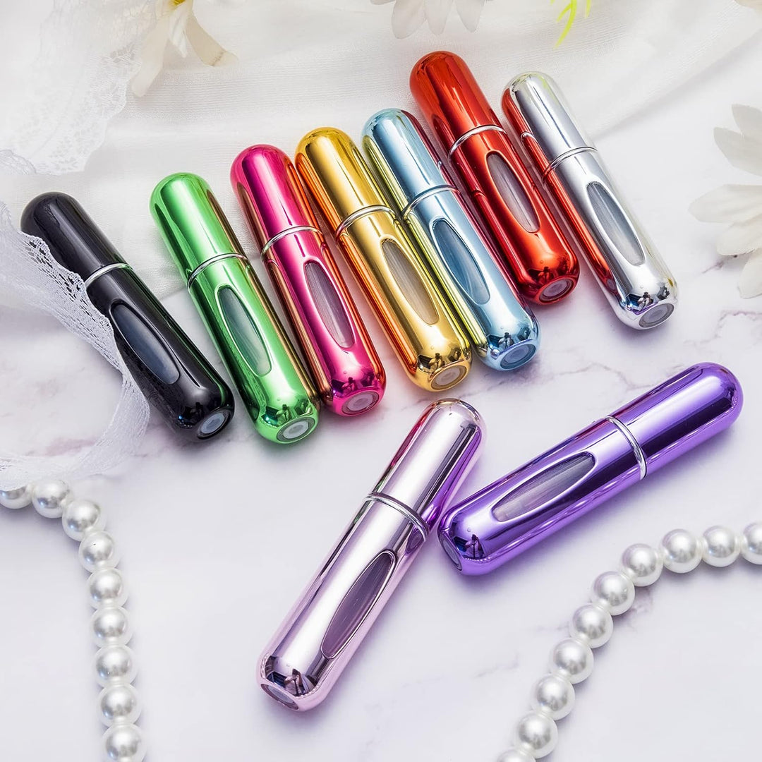 1+1 INGYEN – Mini Utántölthető Parfüm Aeroszol Palackok (5ml, 4 Darab)