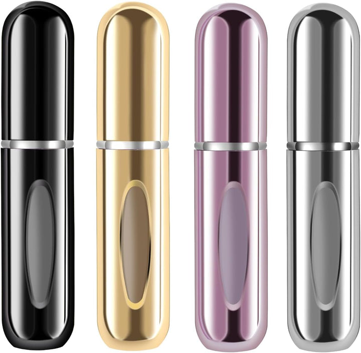 1+1 INGYEN – Mini Utántölthető Parfüm Aeroszol Palackok (5ml, 4 Darab)