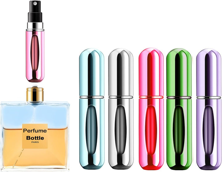 1+1 INGYEN – Mini Utántölthető Parfüm Aeroszol Palackok (5ml, 4 Darab)