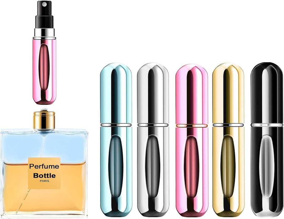 1+1 INGYEN – Mini Utántölthető Parfüm Aeroszol Palackok (5ml, 4 Darab)