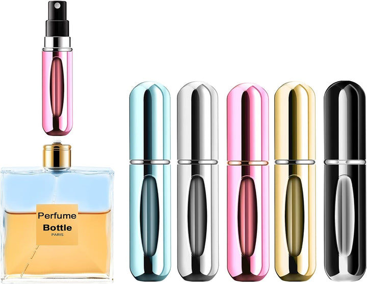 1+1 INGYEN – Mini Utántölthető Parfüm Aeroszol Palackok (5ml, 4 Darab)