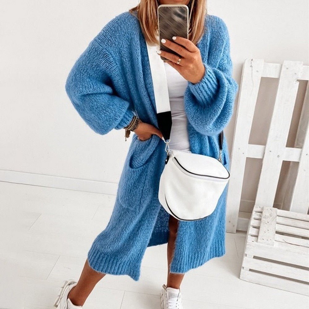 Puha kötött oversized női kardigán - Sienna
