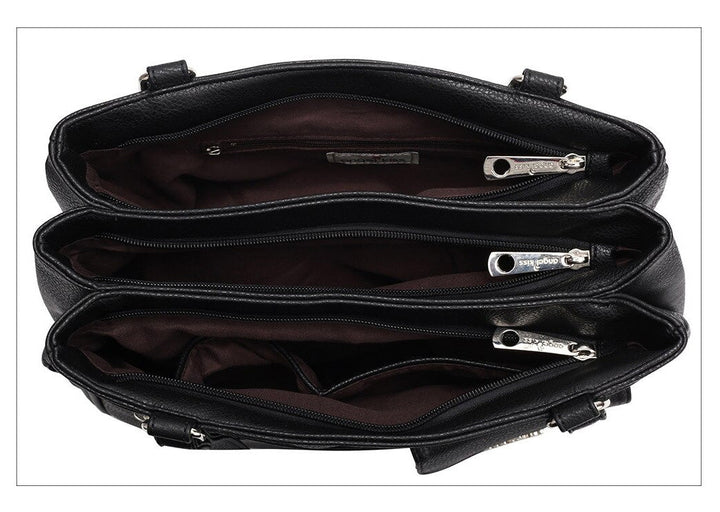 Több rekeszes női válltáska és crossbody táska – FlexiCarry