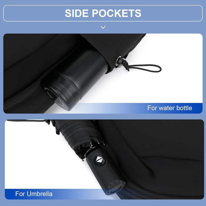 Könnyű, vízálló laptop- és utazótáska rendezett rekeszekkel