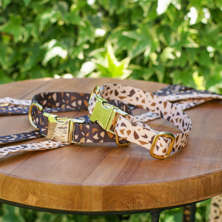 Kutya nyakörv arany kiegészítőkkel – GoldenTerra