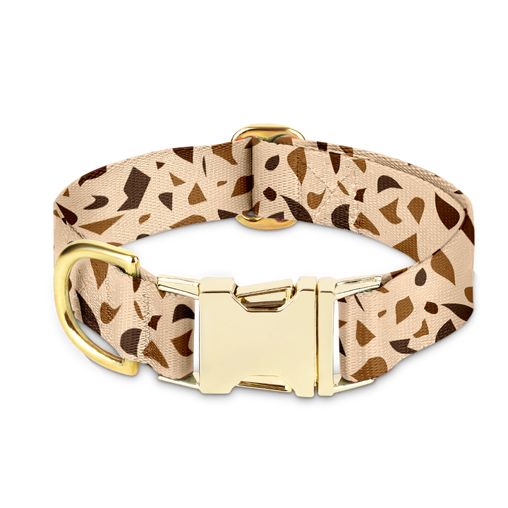 Kutya nyakörv arany kiegészítőkkel – GoldenTerra